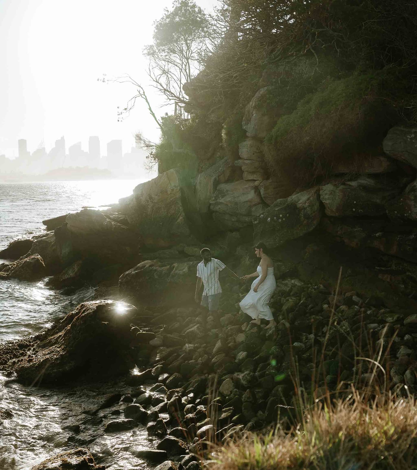 STEPHANIE AND SHANIL (Pre-wedding photoshoot at the Bradleys head, Mosman, North Sydney)