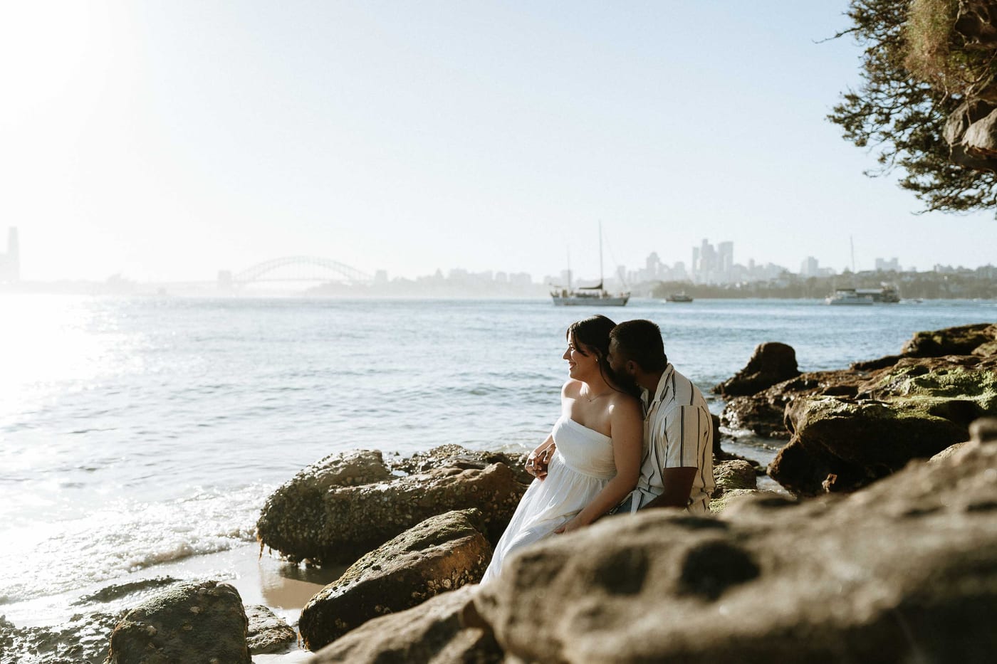 STEPHANIE AND SHANIL (Pre-wedding photoshoot at the Bradleys head, Mosman, North Sydney)
