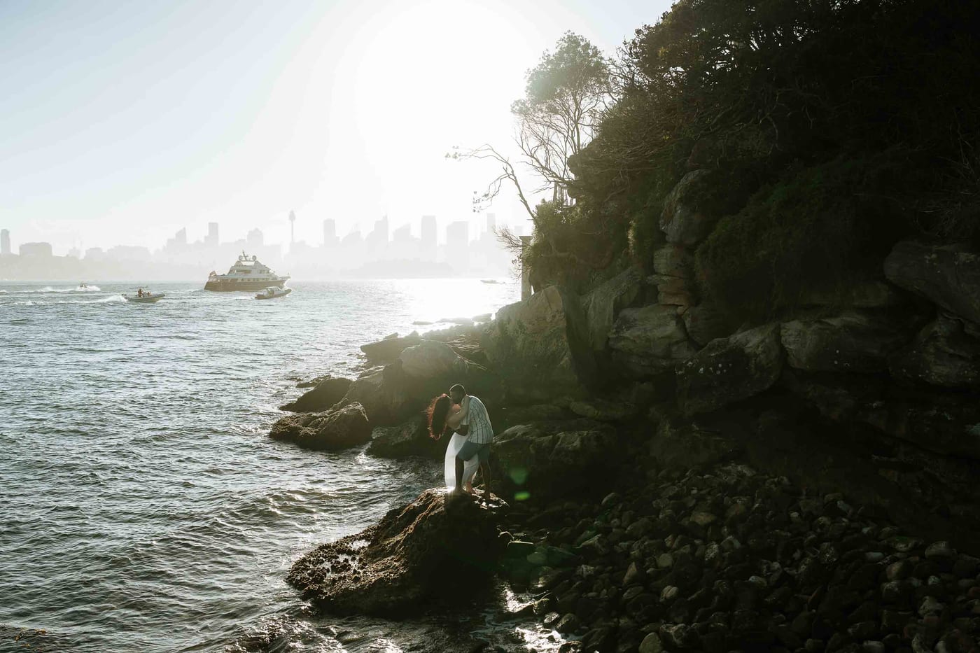 STEPHANIE AND SHANIL (Pre-wedding photoshoot at the Bradleys head, Mosman, North Sydney)