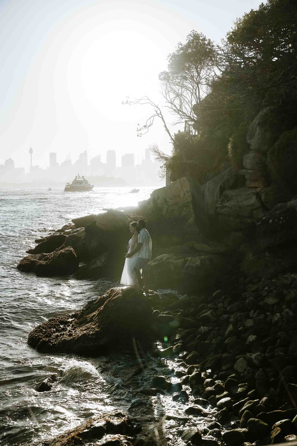 STEPHANIE AND SHANIL (Pre-wedding photoshoot at the Bradleys head, Mosman, North Sydney)