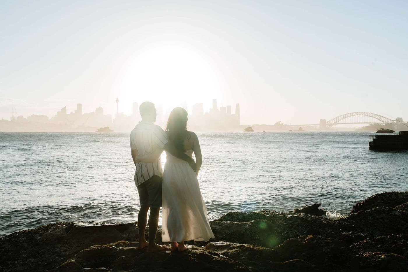 STEPHANIE AND SHANIL (Pre-wedding photoshoot at the Bradleys head, Mosman, North Sydney)