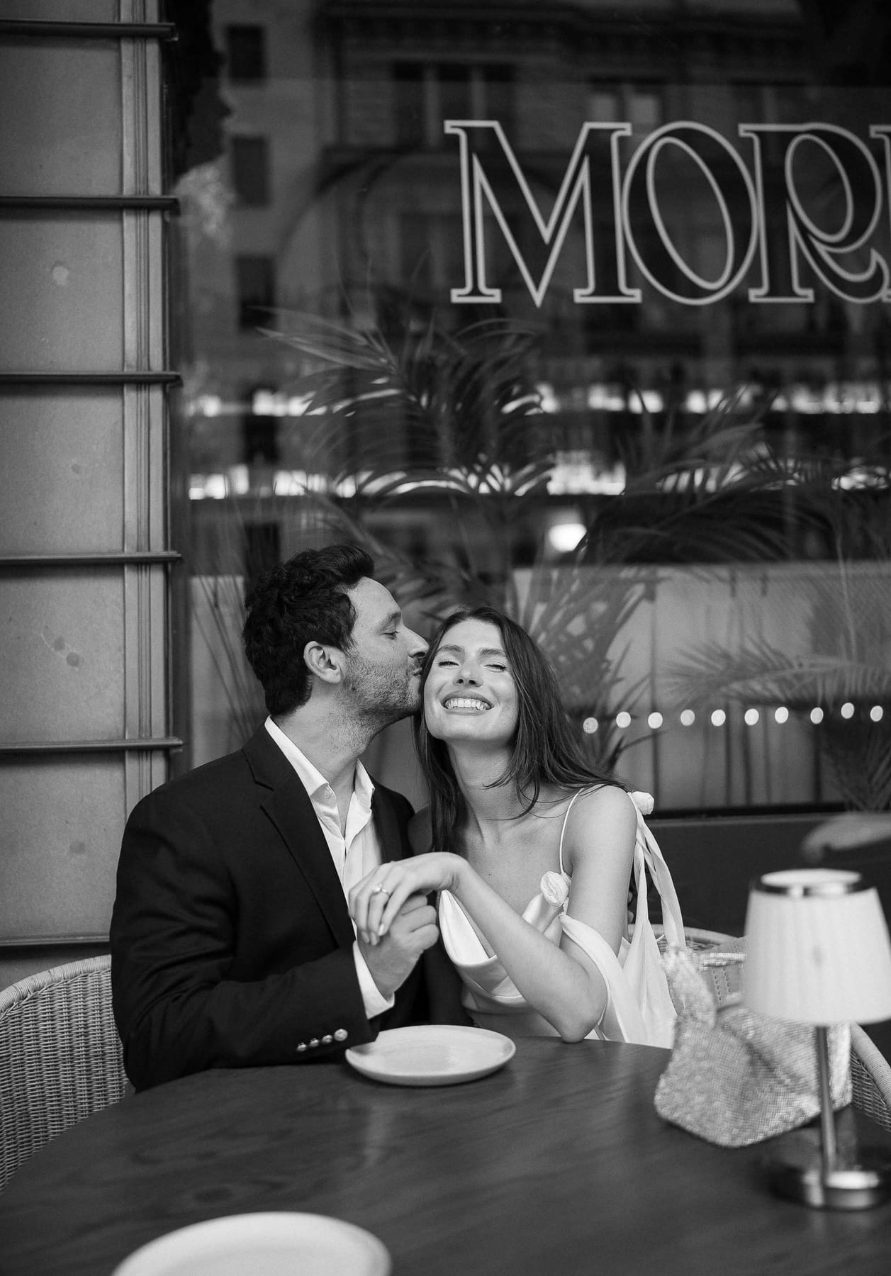 Christmas Date night couple photoshoot at St Marys cathedral, Morena bar and Martin place