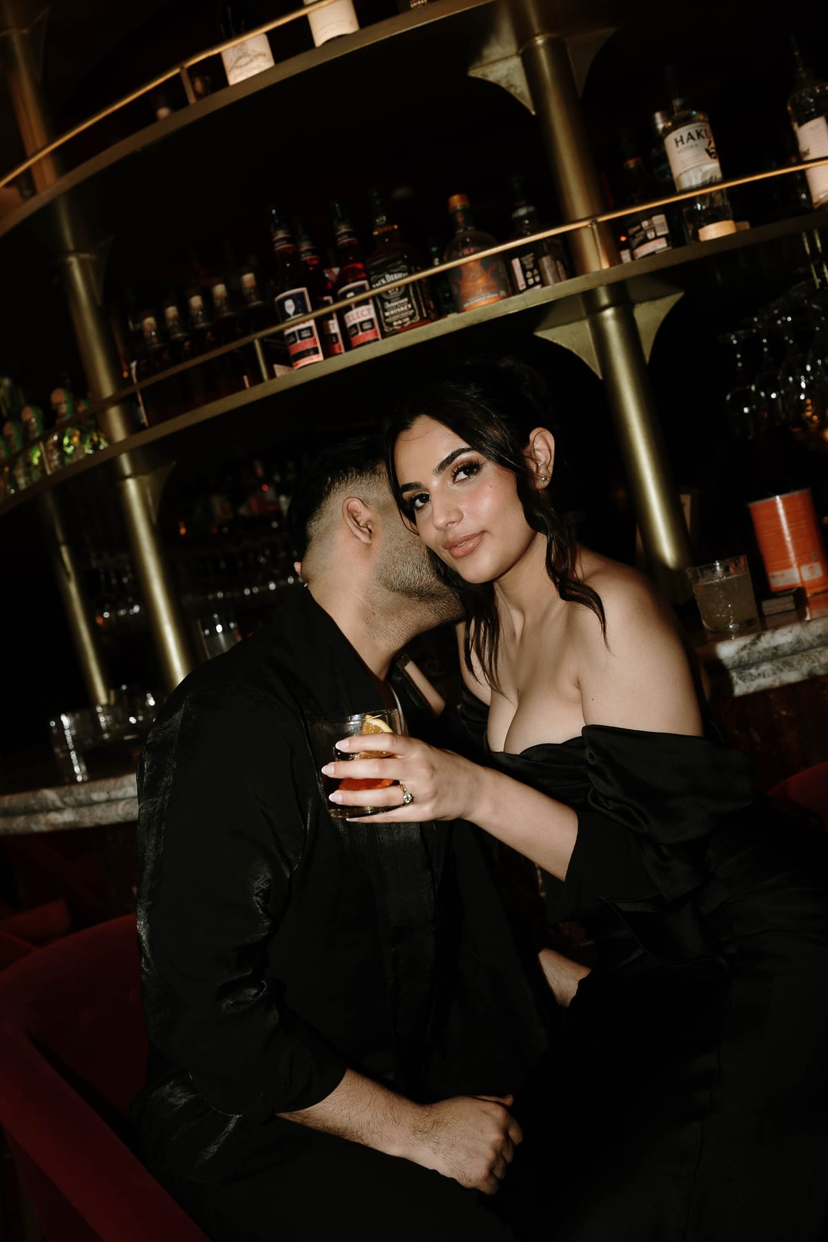 SUNREET AND PAVANAH (Hard flash editorial photoshoot at Cardea bar, Barangaroo)