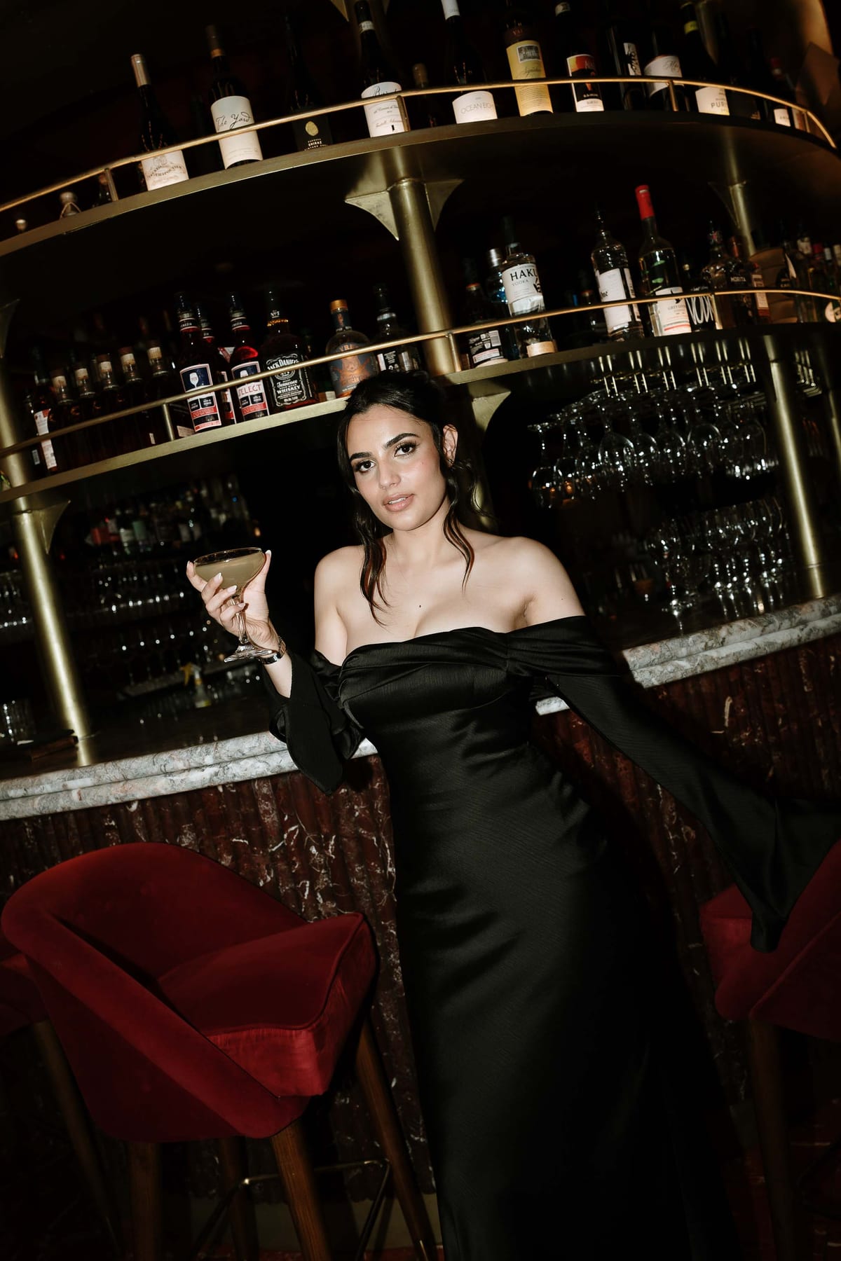 SUNREET AND PAVANAH (Hard flash editorial photoshoot at Cardea bar, Barangaroo)