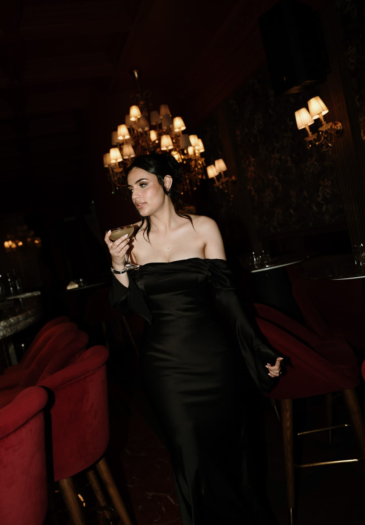 SUNREET AND PAVANAH (Hard flash editorial photoshoot at Cardea bar, Barangaroo)