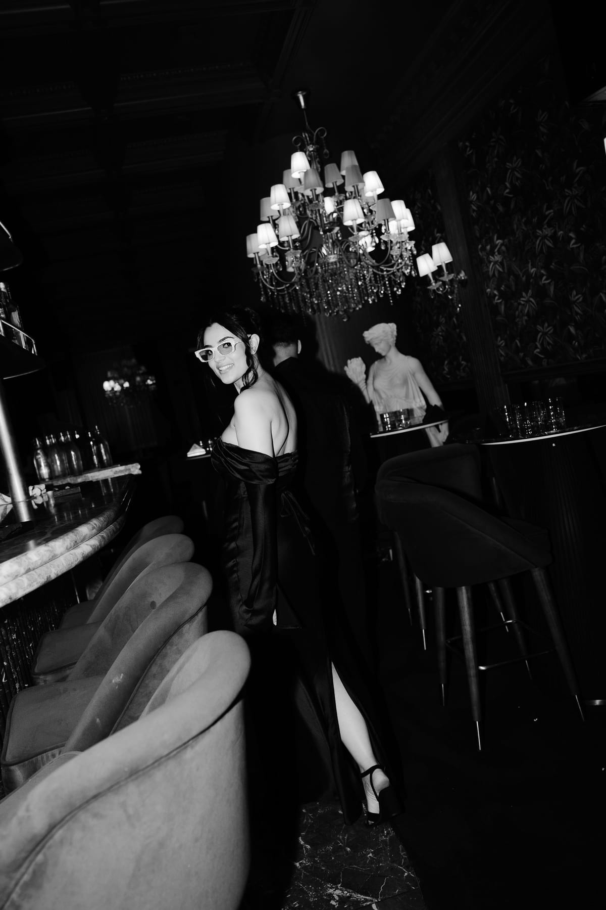 SUNREET AND PAVANAH (Hard flash editorial photoshoot at Cardea bar, Barangaroo)