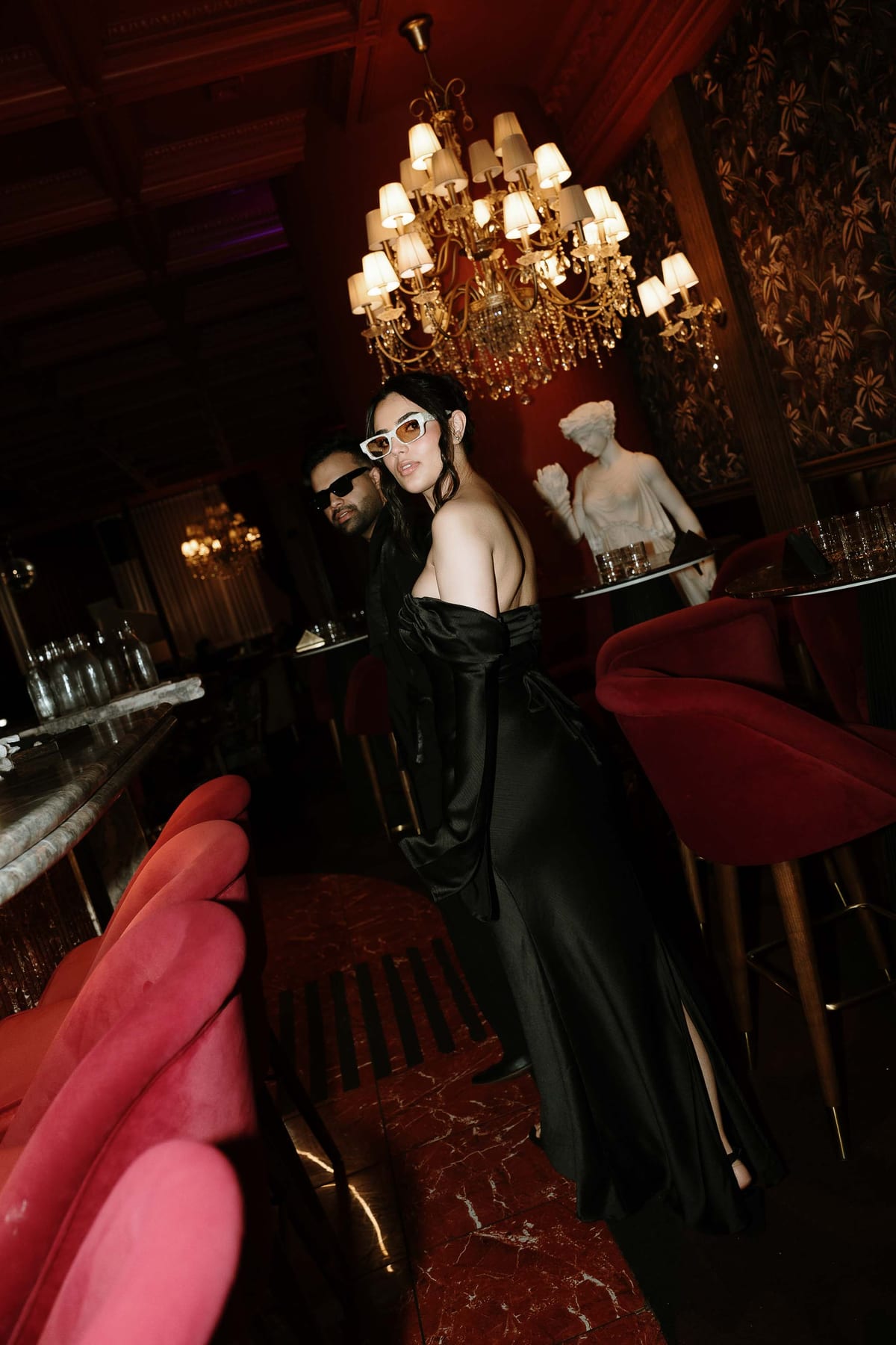 SUNREET AND PAVANAH (Hard flash editorial photoshoot at Cardea bar, Barangaroo)