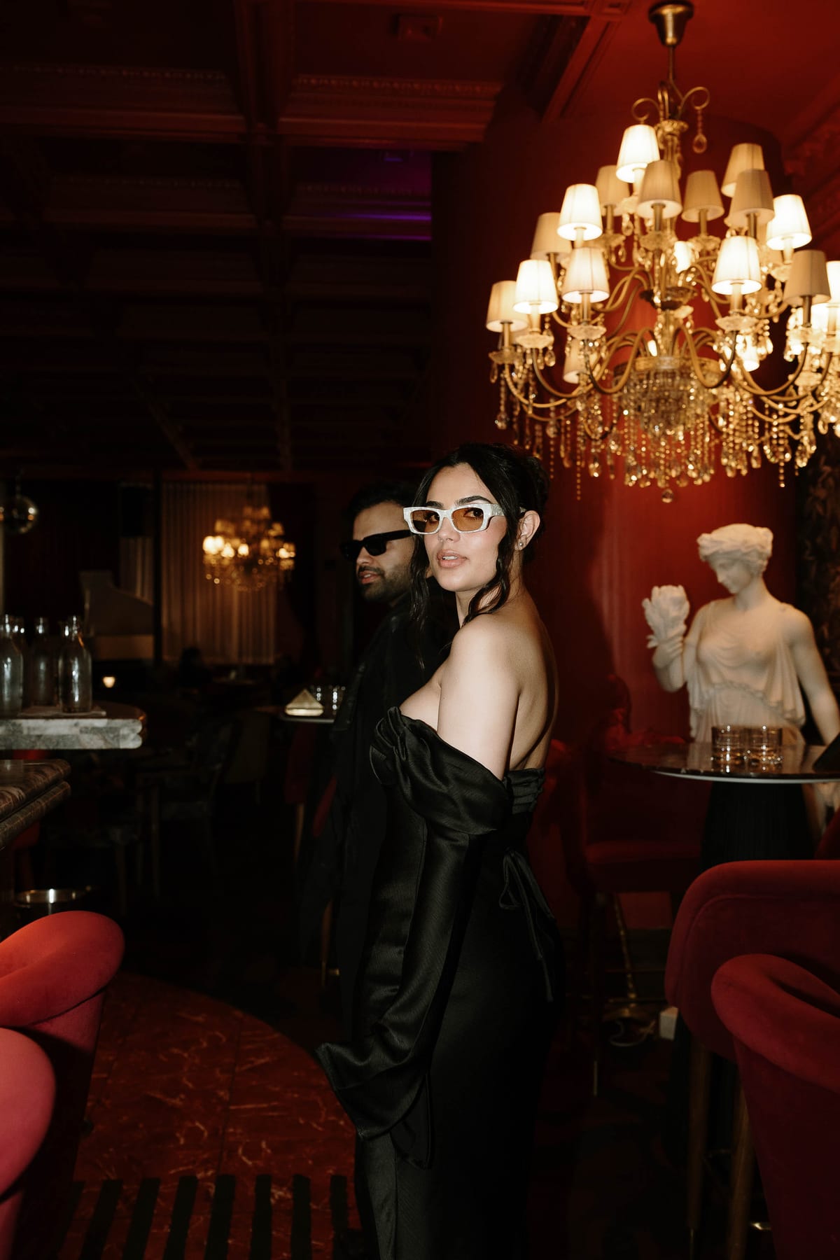 SUNREET AND PAVANAH (Hard flash editorial photoshoot at Cardea bar, Barangaroo)