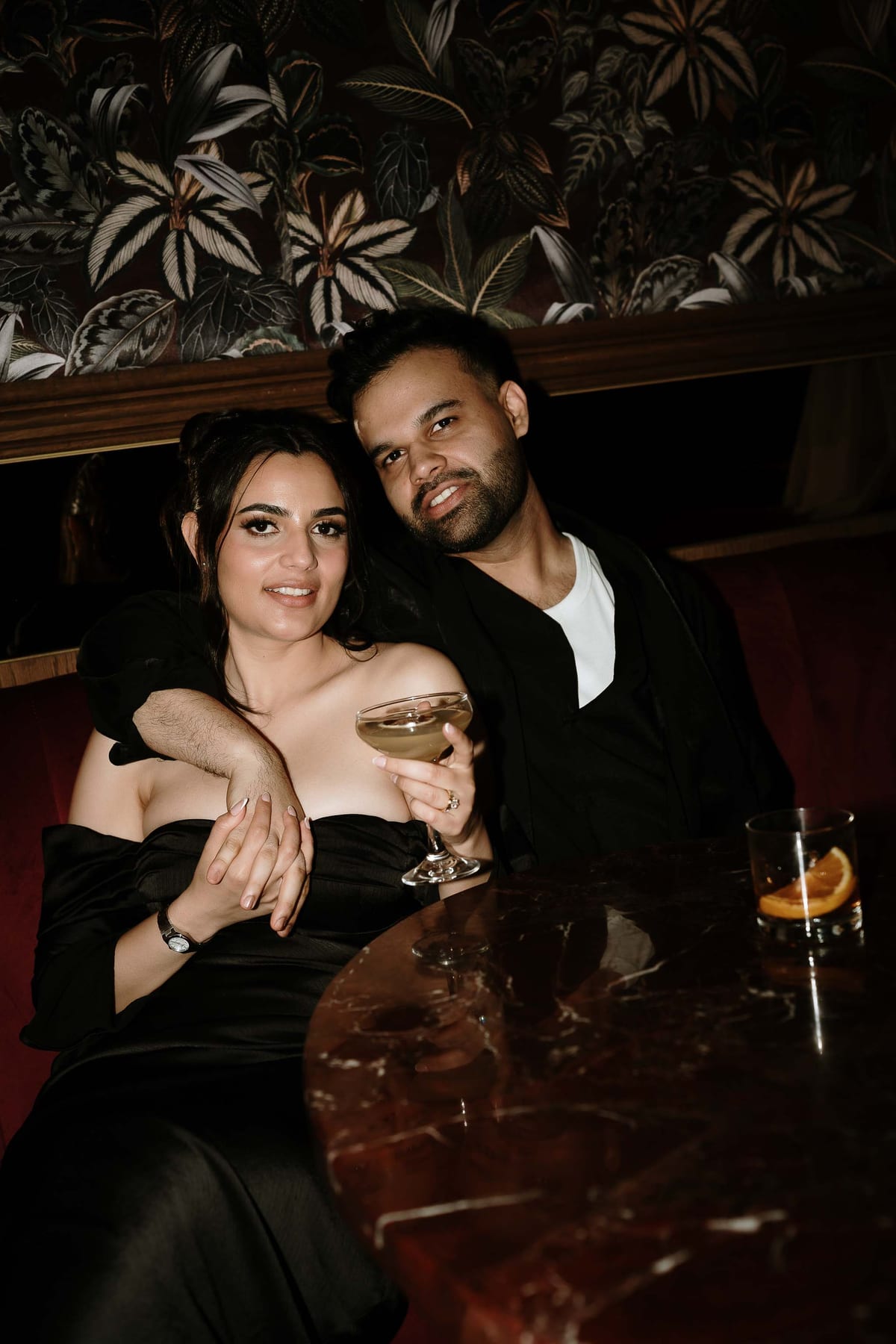 SUNREET AND PAVANAH (Hard flash editorial photoshoot at Cardea bar, Barangaroo)