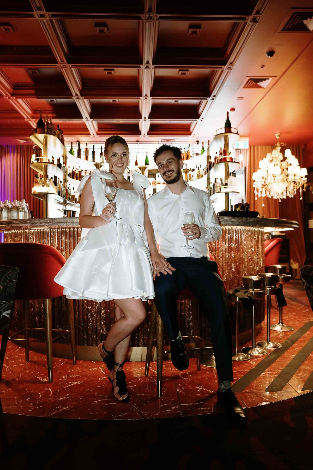 BLAKE AND TESS (Engagement photoshoot at Cardea bar, Barangaroo)