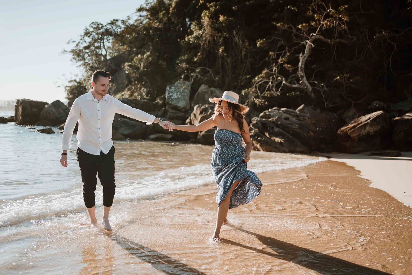 CALEB AND CALANDRA (Underwater sunset photoshoot at Shelly Beach, Manly)