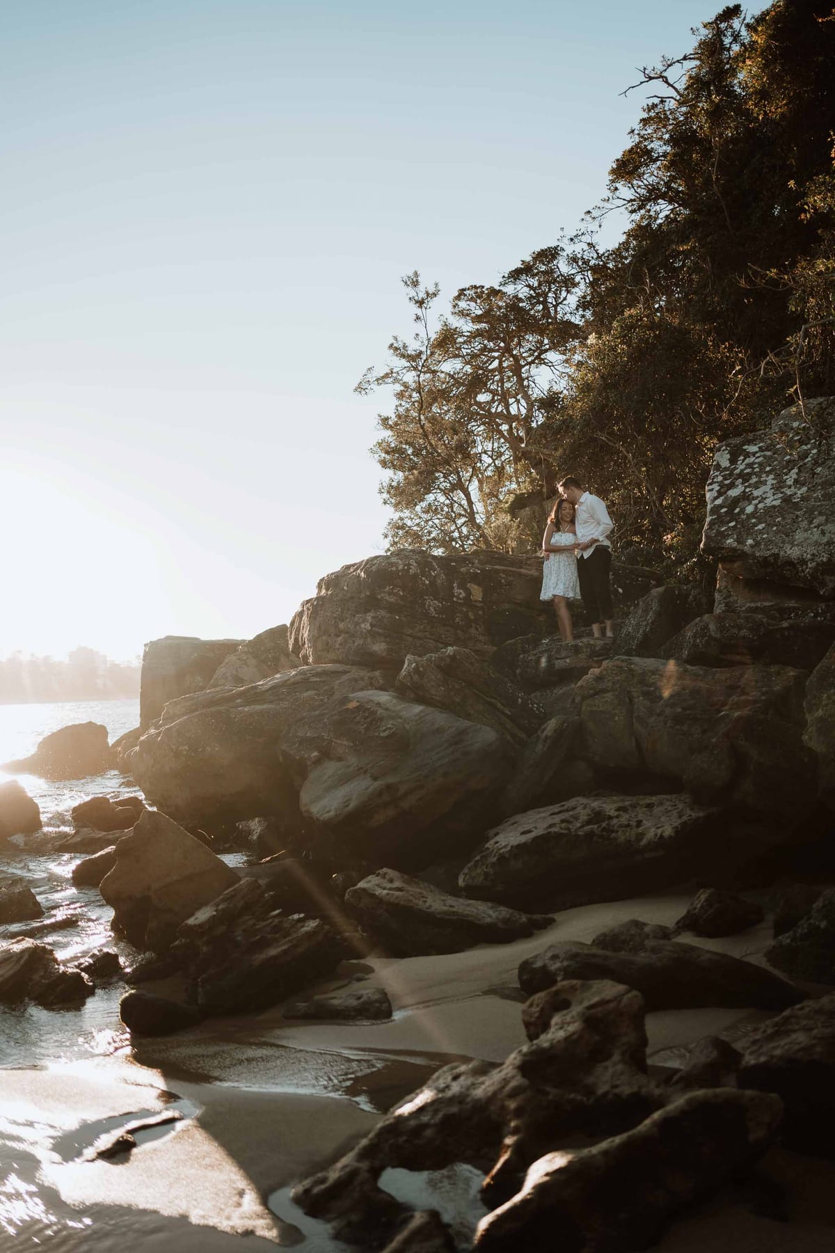 CALEB AND CALANDRA (Underwater sunset photoshoot at Shelly Beach, Manly)