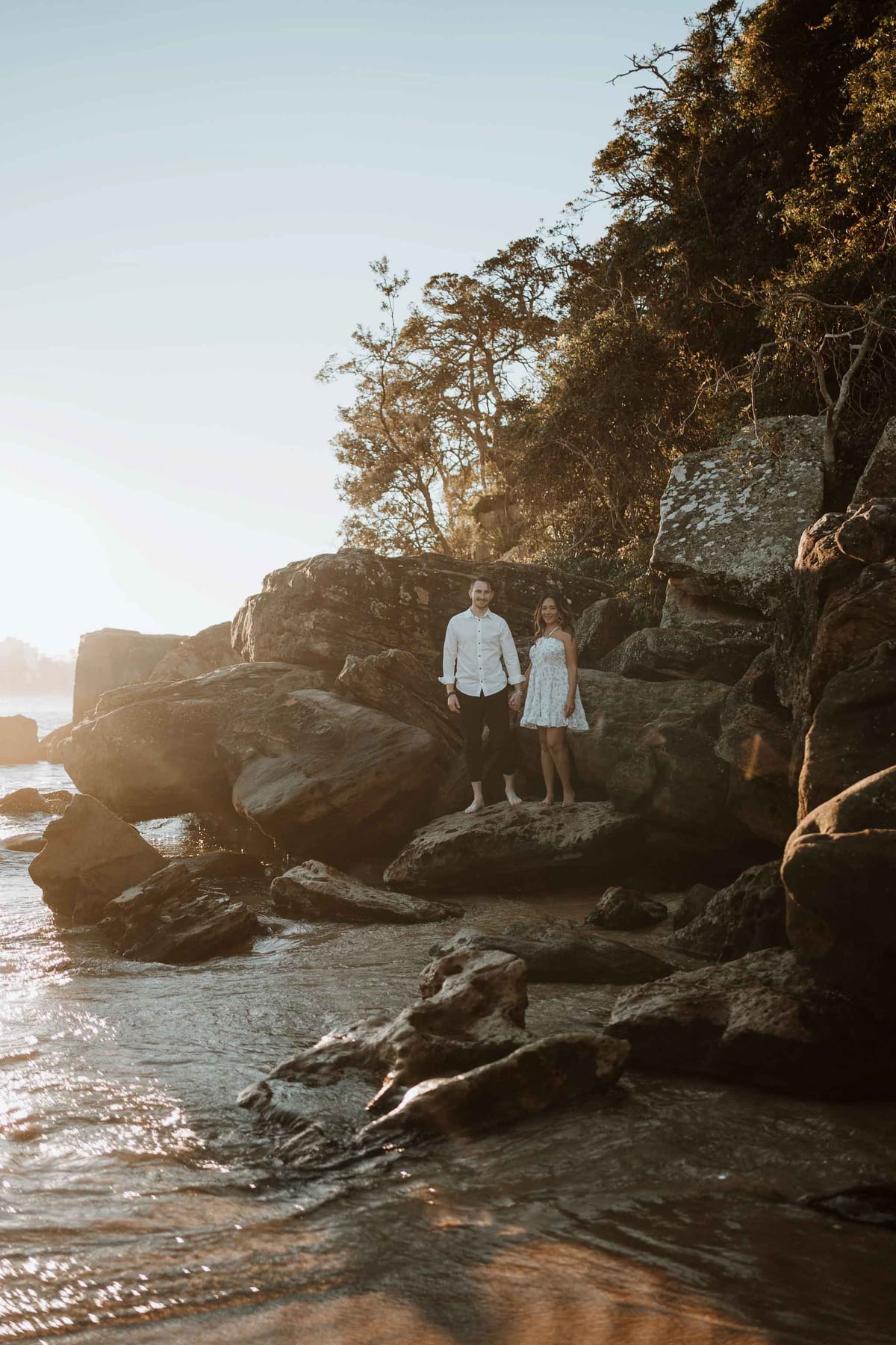CALEB AND CALANDRA (Underwater sunset photoshoot at Shelly Beach, Manly)