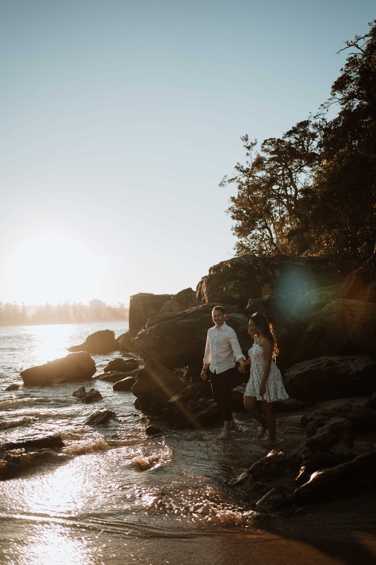 CALEB AND CALANDRA (Underwater sunset photoshoot at Shelly Beach, Manly)