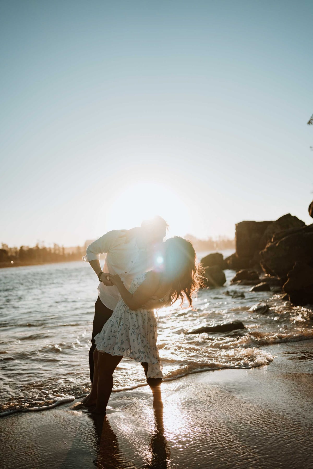 CALEB AND CALANDRA (Underwater sunset photoshoot at Shelly Beach, Manly)