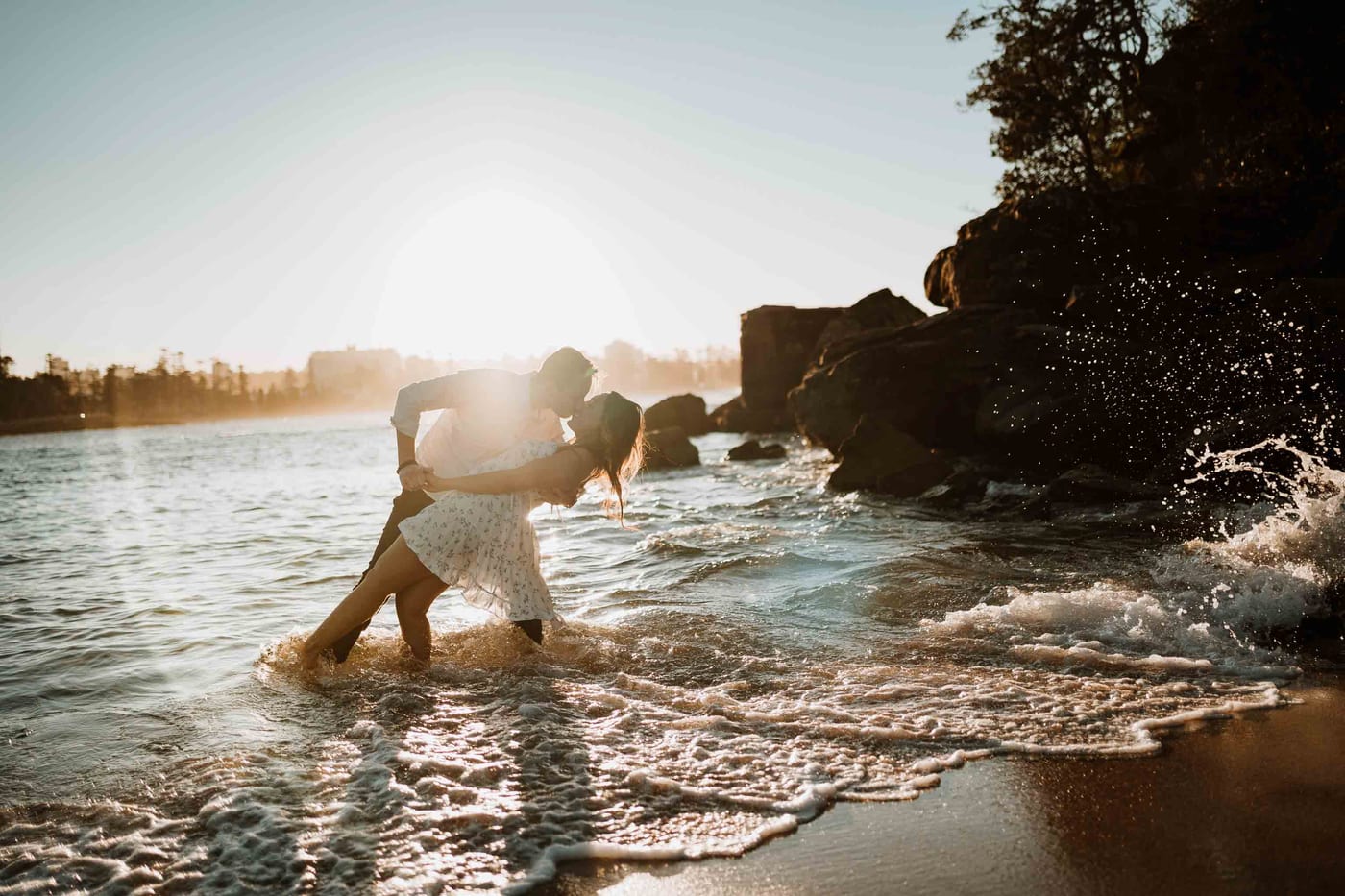 CALEB AND CALANDRA (Underwater sunset photoshoot at Shelly Beach, Manly)