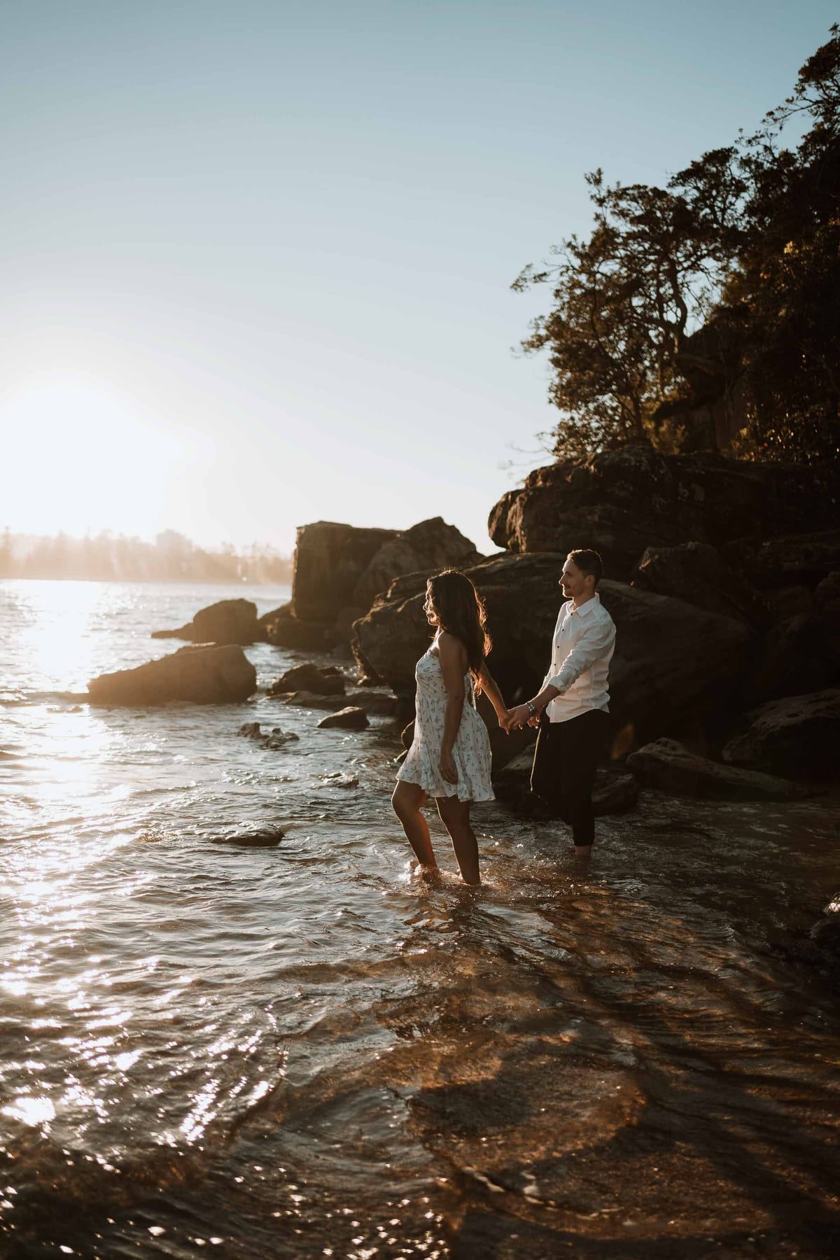 CALEB AND CALANDRA (Underwater sunset photoshoot at Shelly Beach, Manly)