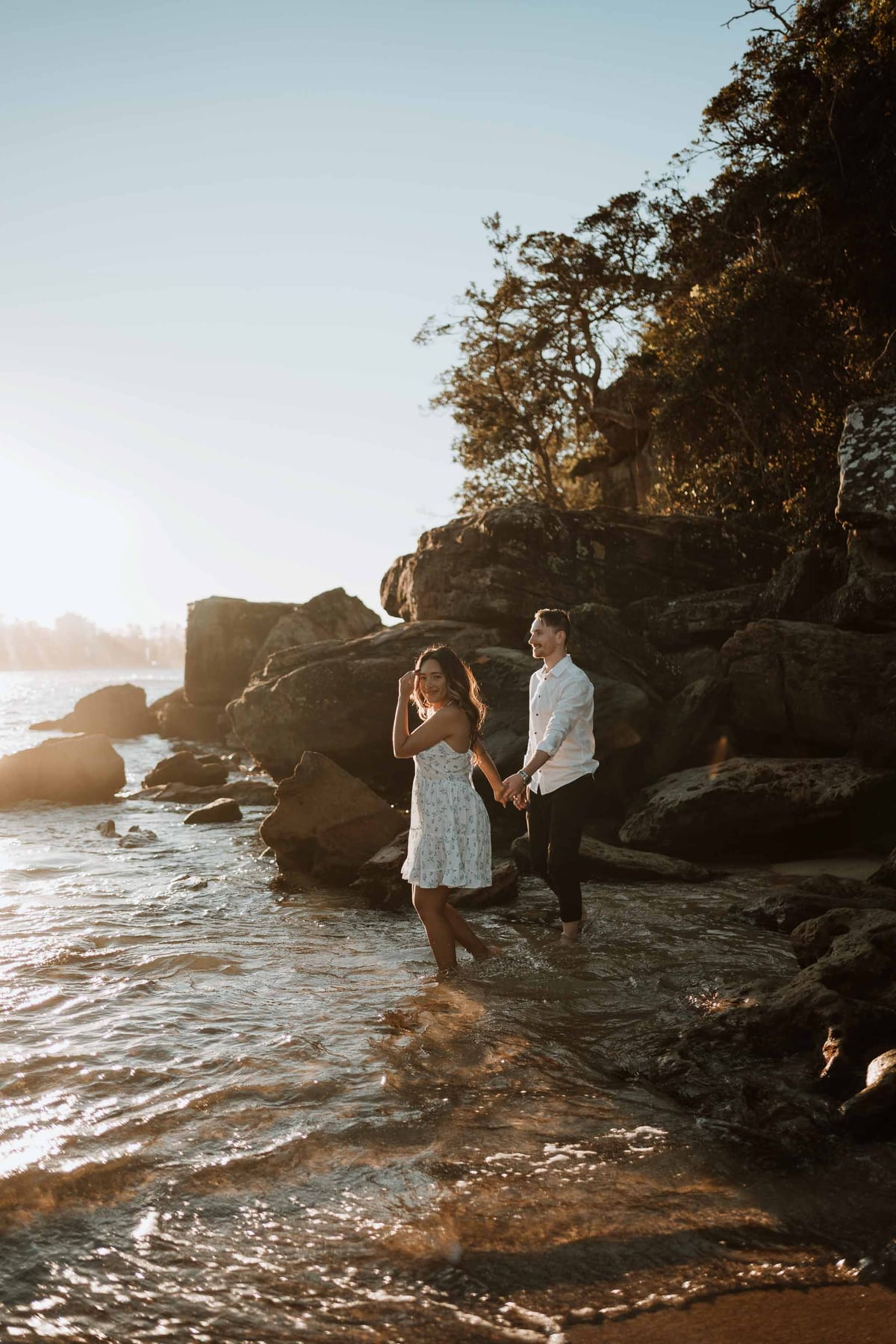 CALEB AND CALANDRA (Underwater sunset photoshoot at Shelly Beach, Manly)