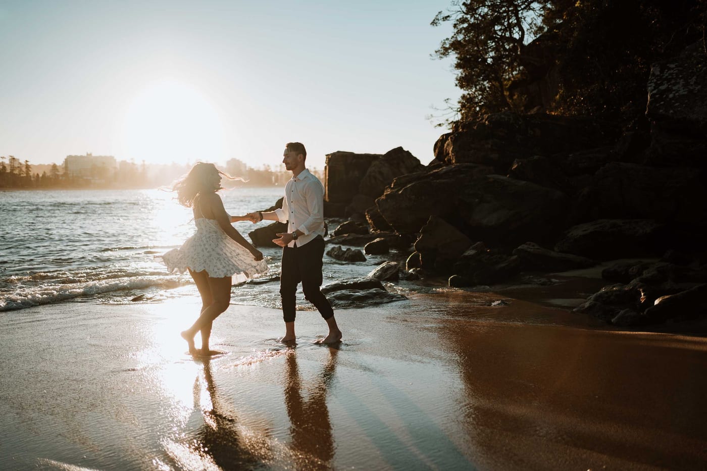 CALEB AND CALANDRA (Underwater sunset photoshoot at Shelly Beach, Manly)