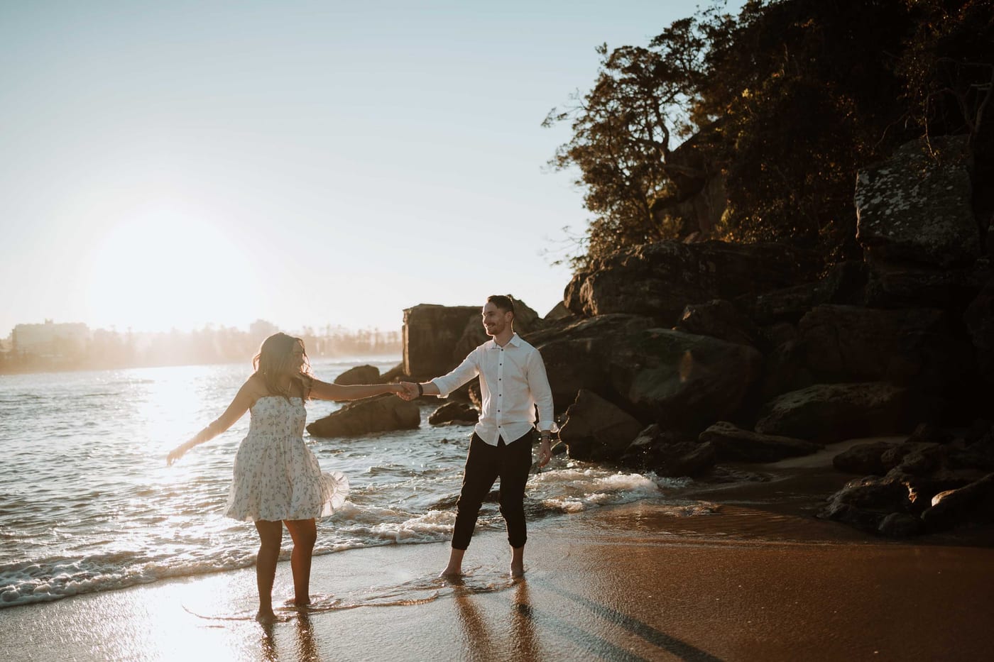 CALEB AND CALANDRA (Underwater sunset photoshoot at Shelly Beach, Manly)