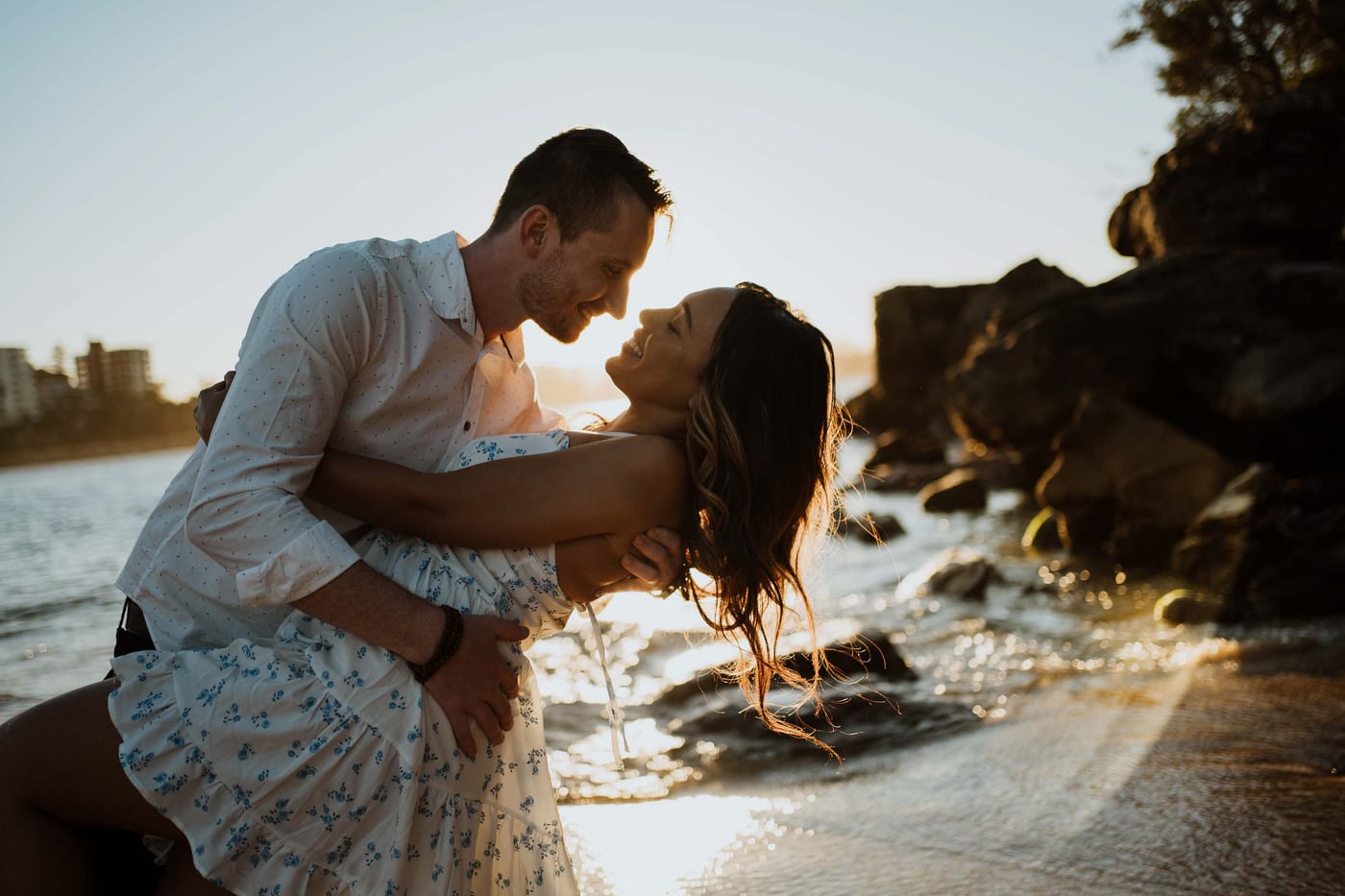 CALEB AND CALANDRA (Underwater sunset photoshoot at Shelly Beach, Manly)