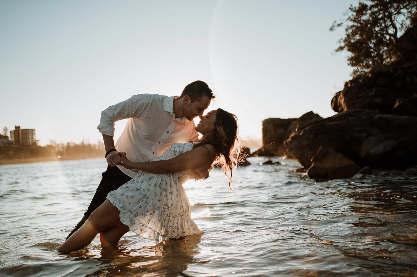 CALEB AND CALANDRA (Underwater sunset photoshoot at Shelly Beach, Manly)