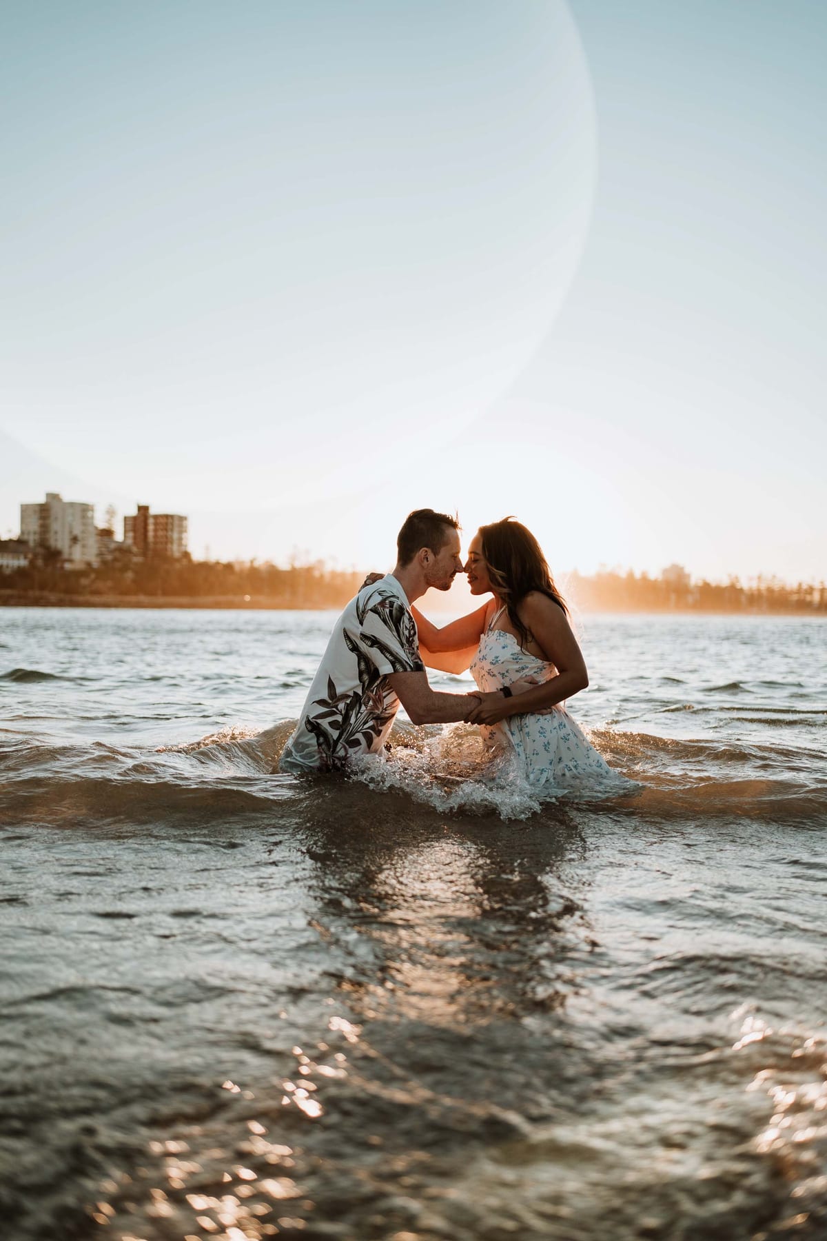 CALEB AND CALANDRA (Underwater sunset photoshoot at Shelly Beach, Manly)