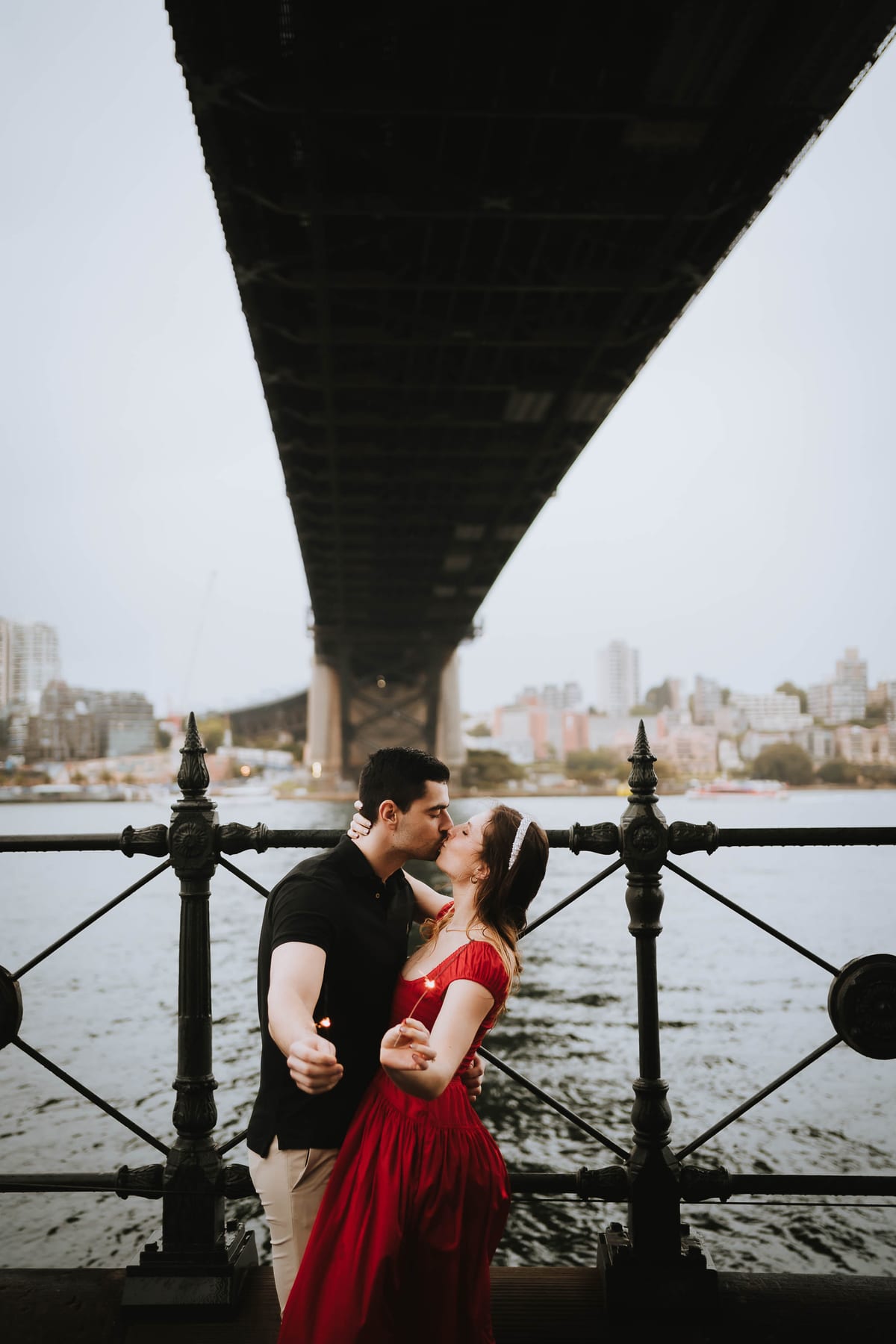 RANKO AND SAVANNAH (Rainy engagement photoshoot at Sydney Harbour bridge and Opera house)