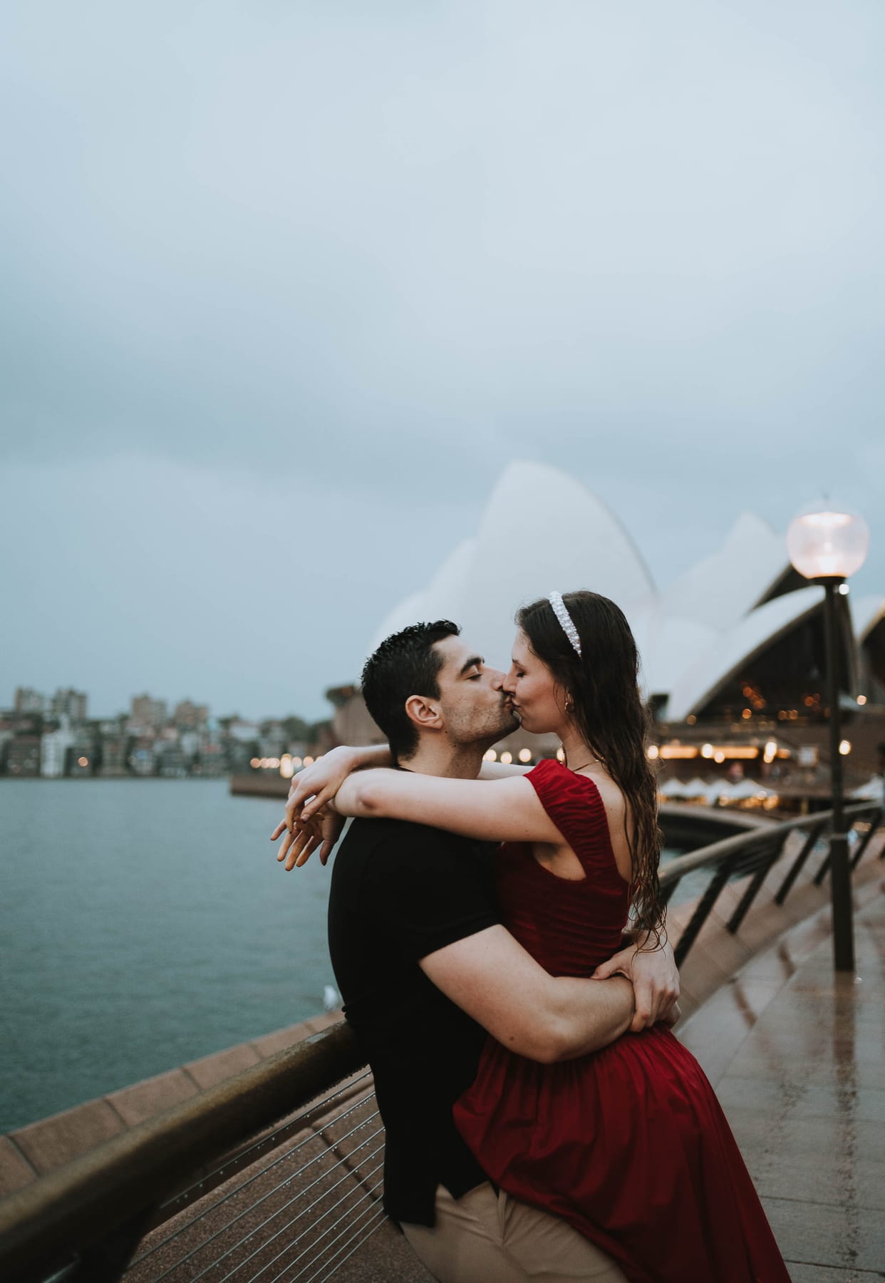 RANKO AND SAVANNAH (Rainy engagement photoshoot at Sydney Harbour bridge and Opera house)