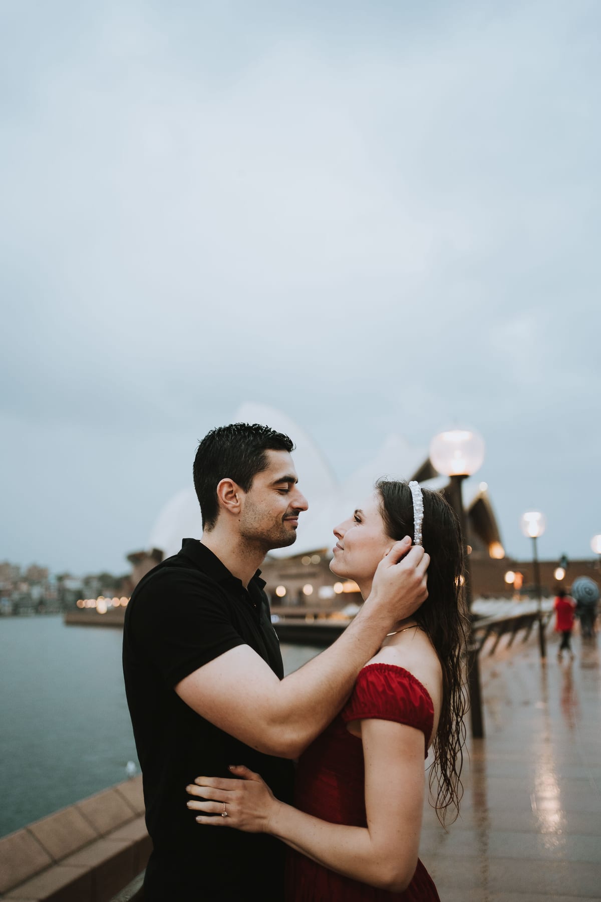 RANKO AND SAVANNAH (Rainy engagement photoshoot at Sydney Harbour bridge and Opera house)