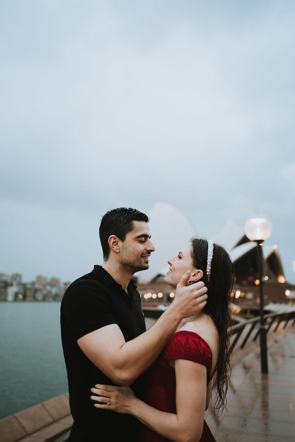 RANKO AND SAVANNAH (Rainy engagement photoshoot at Sydney Harbour bridge and Opera house)