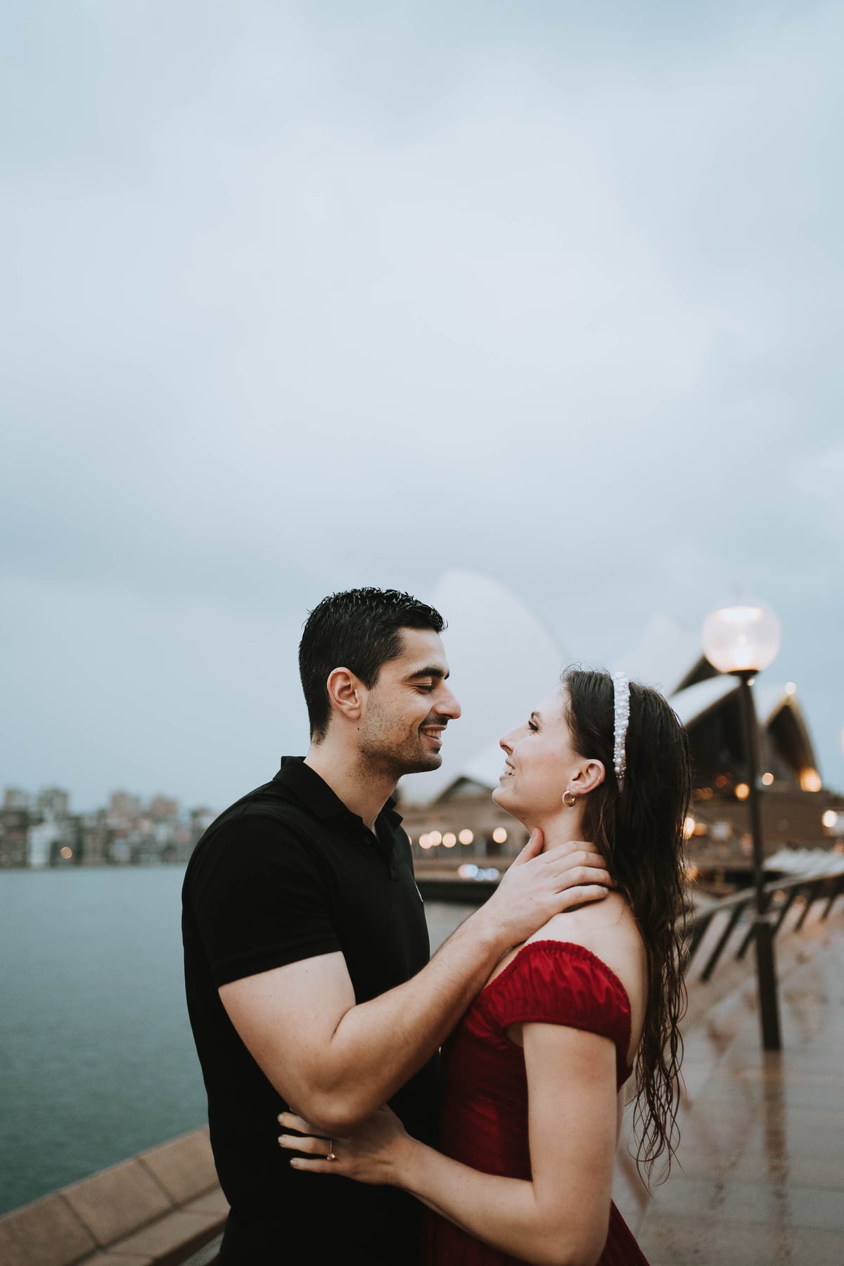 RANKO AND SAVANNAH (Rainy engagement photoshoot at Sydney Harbour bridge and Opera house)