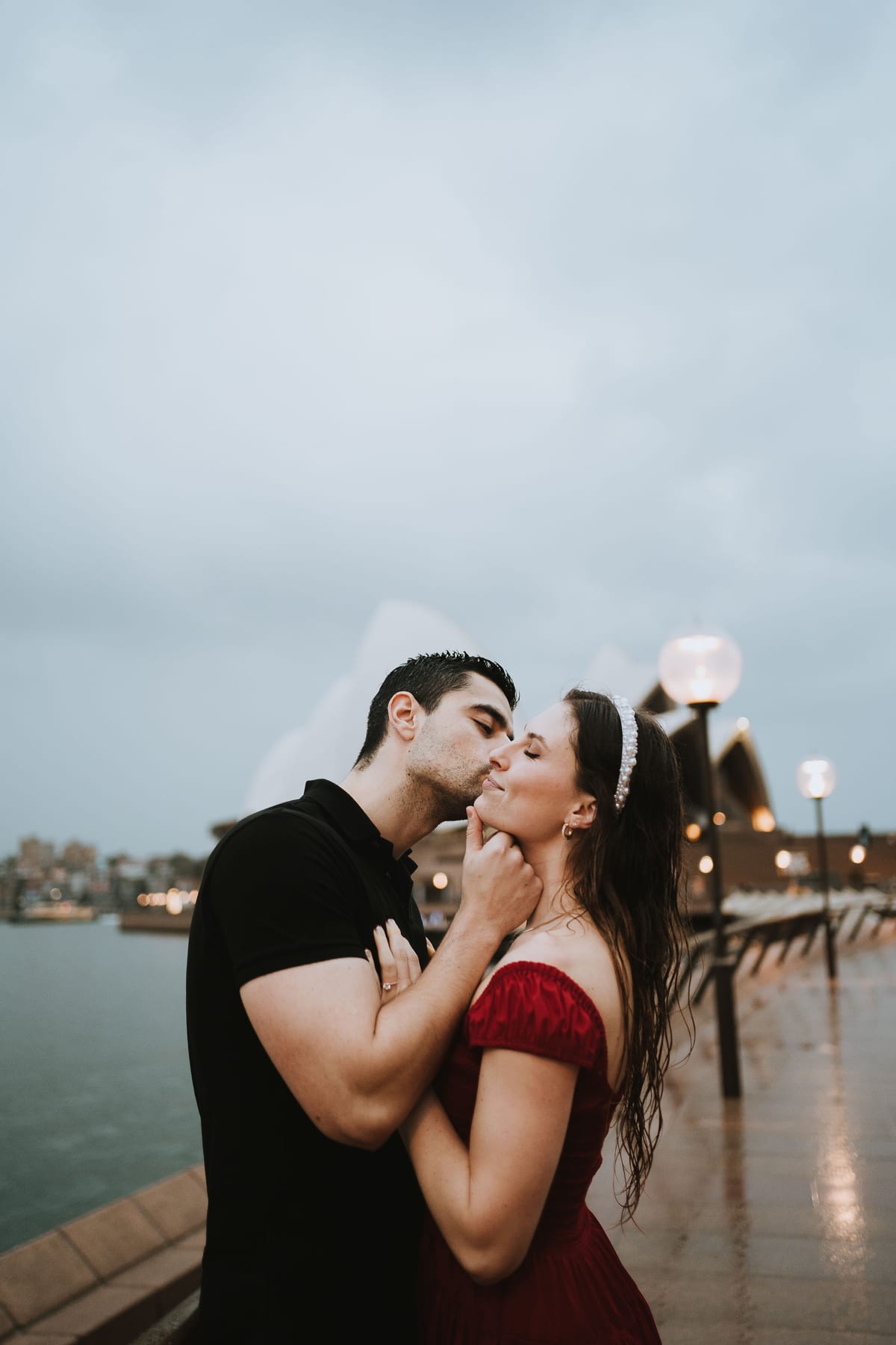 RANKO AND SAVANNAH (Rainy engagement photoshoot at Sydney Harbour bridge and Opera house)
