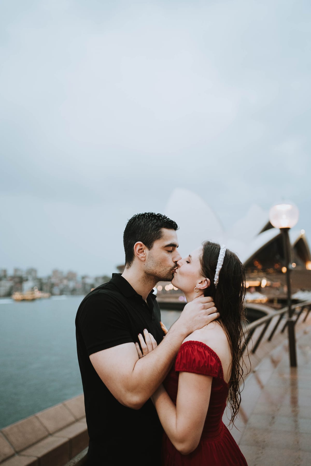 RANKO AND SAVANNAH (Rainy engagement photoshoot at Sydney Harbour bridge and Opera house)