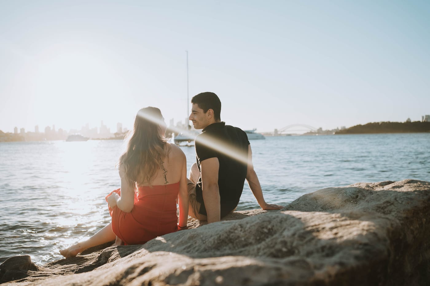 RANKO AND SAVANNAH (Sunset couple photoshoot at Milk beach, Rosebay, Vaucluse)