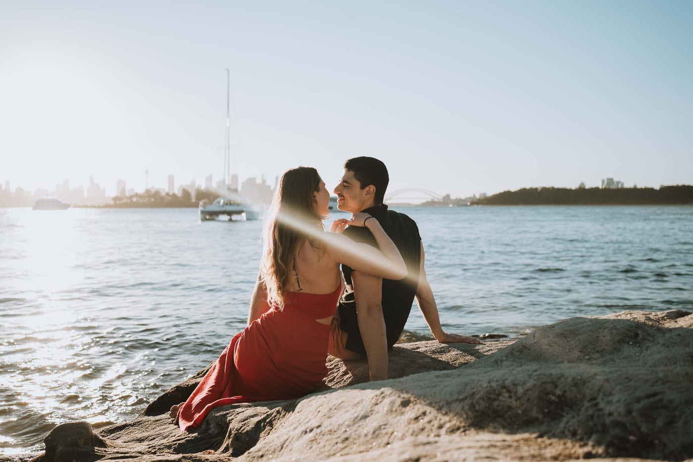 RANKO AND SAVANNAH (Sunset couple photoshoot at Milk beach, Rosebay, Vaucluse)