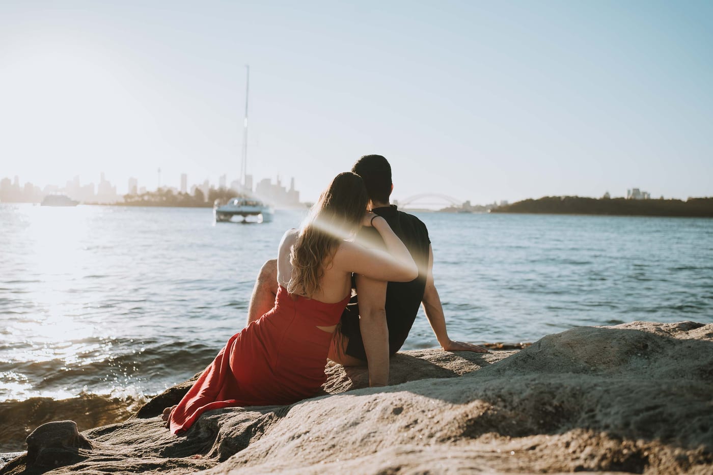 RANKO AND SAVANNAH (Sunset couple photoshoot at Milk beach, Rosebay, Vaucluse)