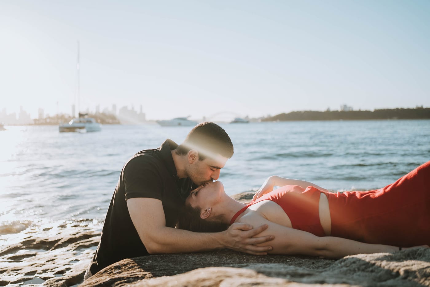 RANKO AND SAVANNAH (Sunset couple photoshoot at Milk beach, Rosebay, Vaucluse)