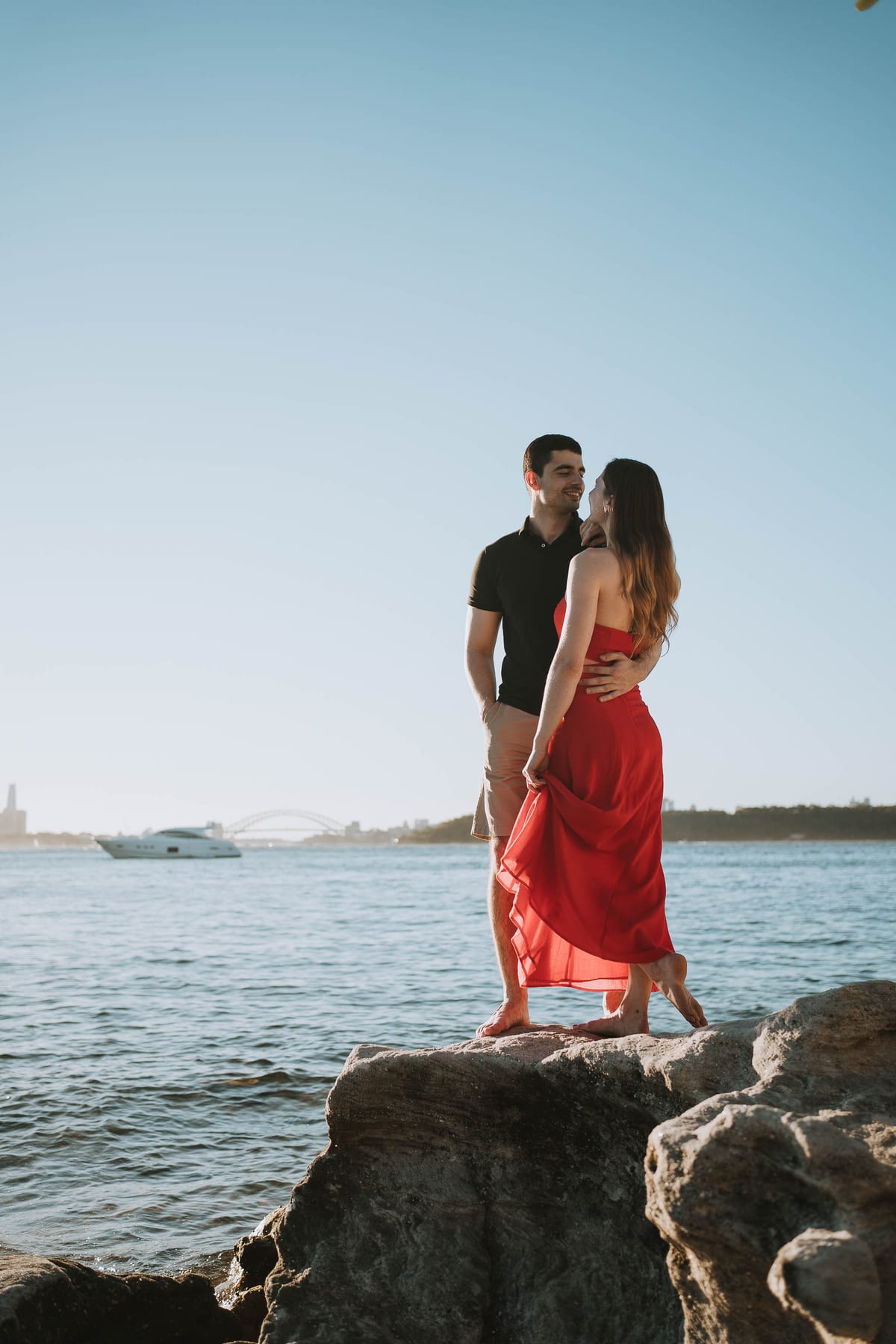 RANKO AND SAVANNAH (Sunset couple photoshoot at Milk beach, Rosebay, Vaucluse)