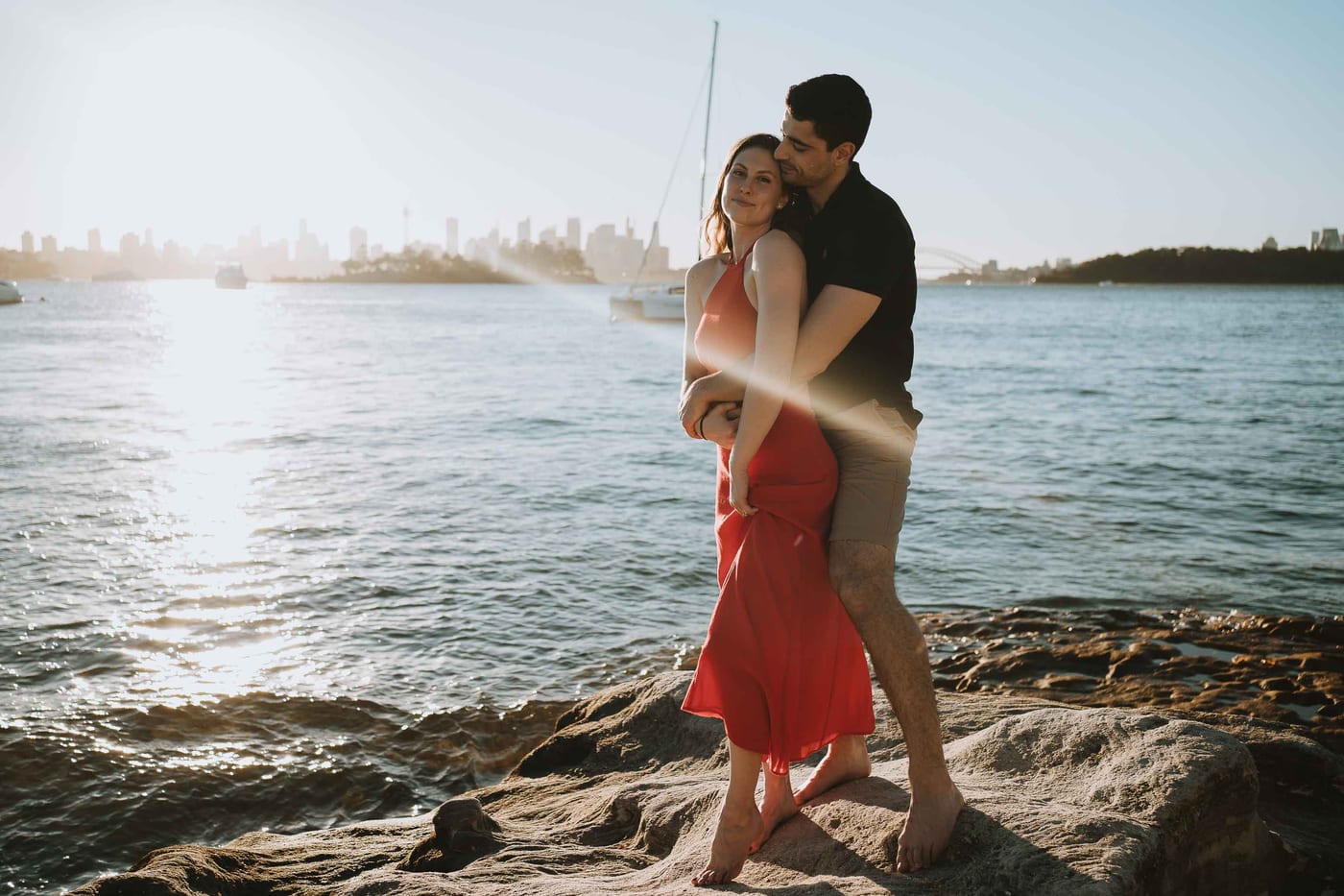 RANKO AND SAVANNAH (Sunset couple photoshoot at Milk beach, Rosebay, Vaucluse)