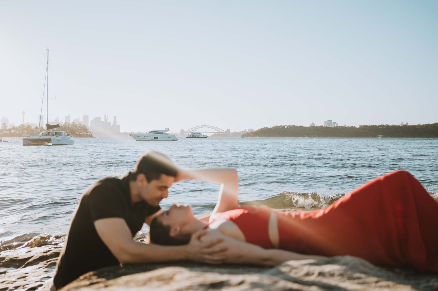 RANKO AND SAVANNAH (Sunset couple photoshoot at Milk beach, Rosebay, Vaucluse)