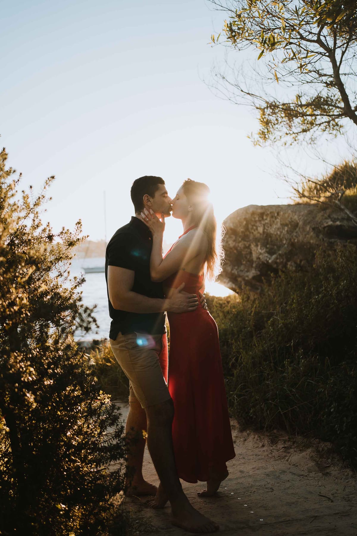 RANKO AND SAVANNAH (Sunset couple photoshoot at Milk beach, Rosebay, Vaucluse)
