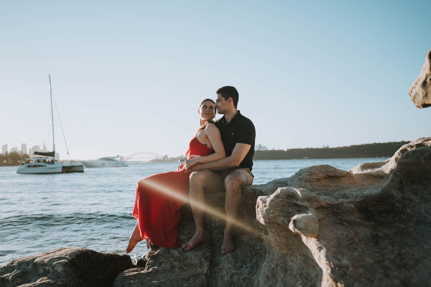 RANKO AND SAVANNAH (Sunset couple photoshoot at Milk beach, Rosebay, Vaucluse)