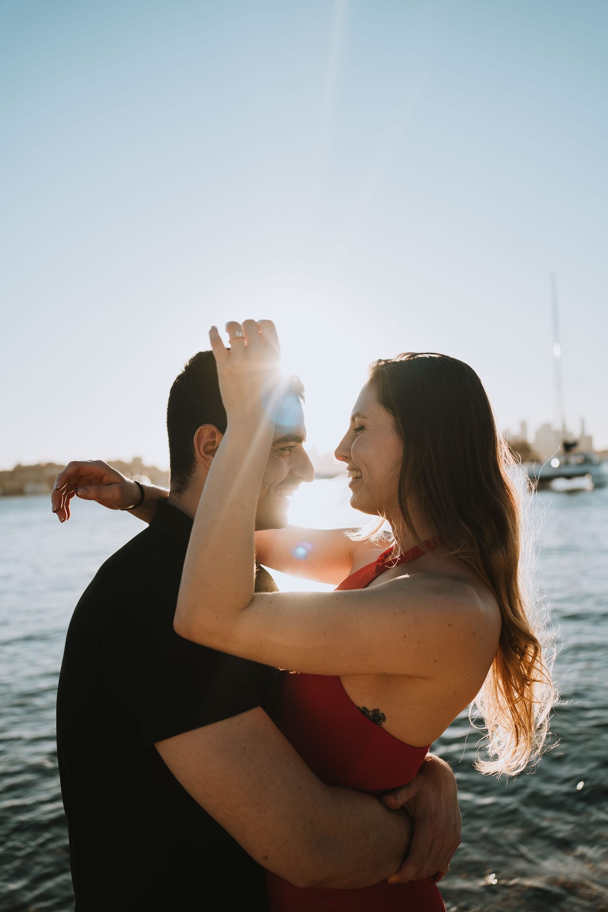 RANKO AND SAVANNAH (Sunset couple photoshoot at Milk beach, Rosebay, Vaucluse)