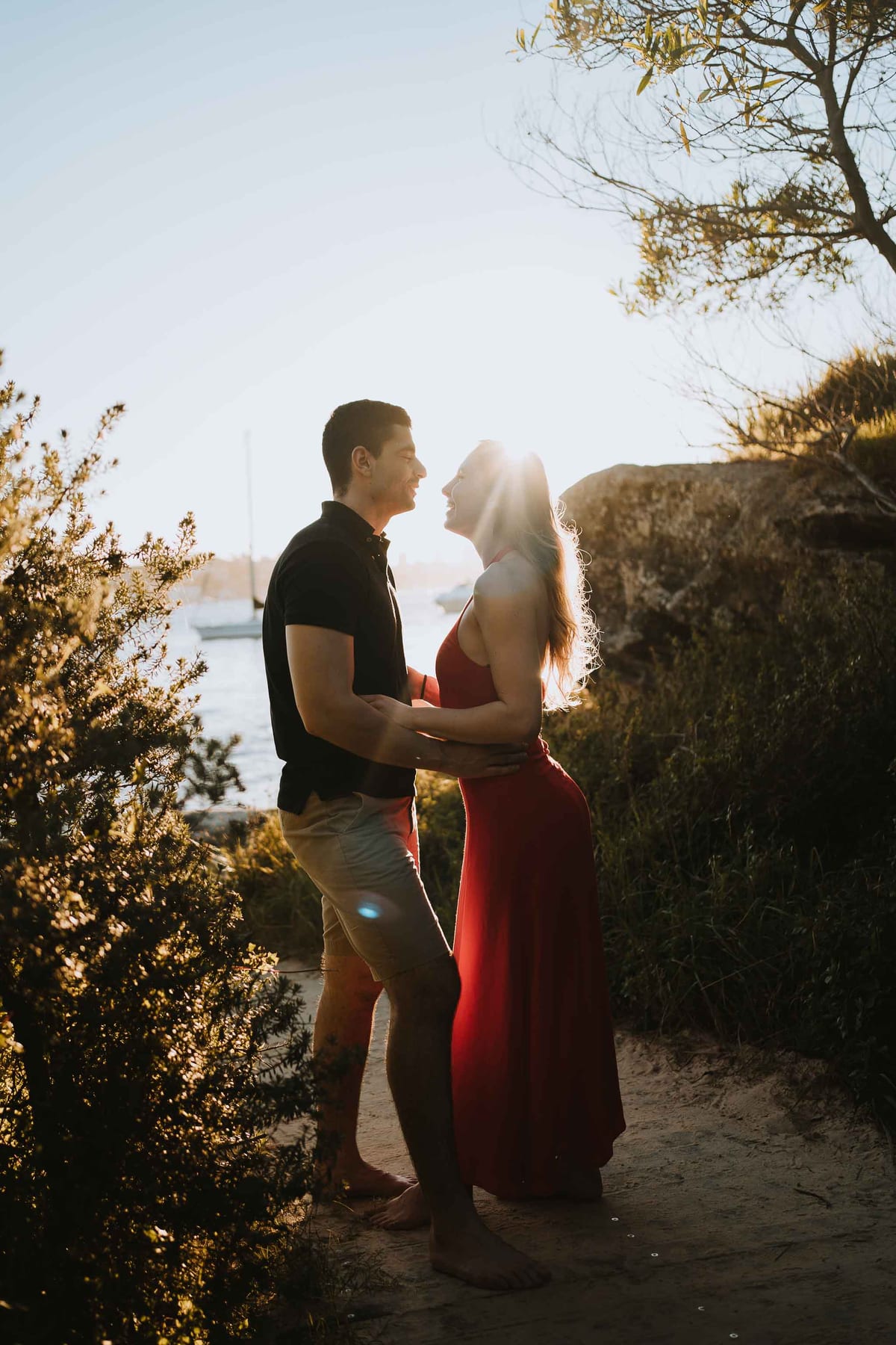 RANKO AND SAVANNAH (Sunset couple photoshoot at Milk beach, Rosebay, Vaucluse)
