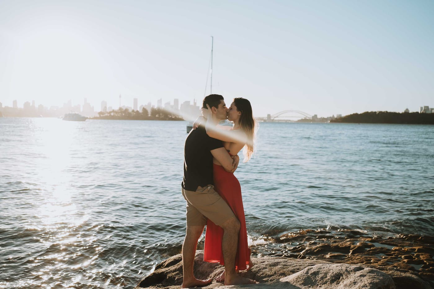 RANKO AND SAVANNAH (Sunset couple photoshoot at Milk beach, Rosebay, Vaucluse)