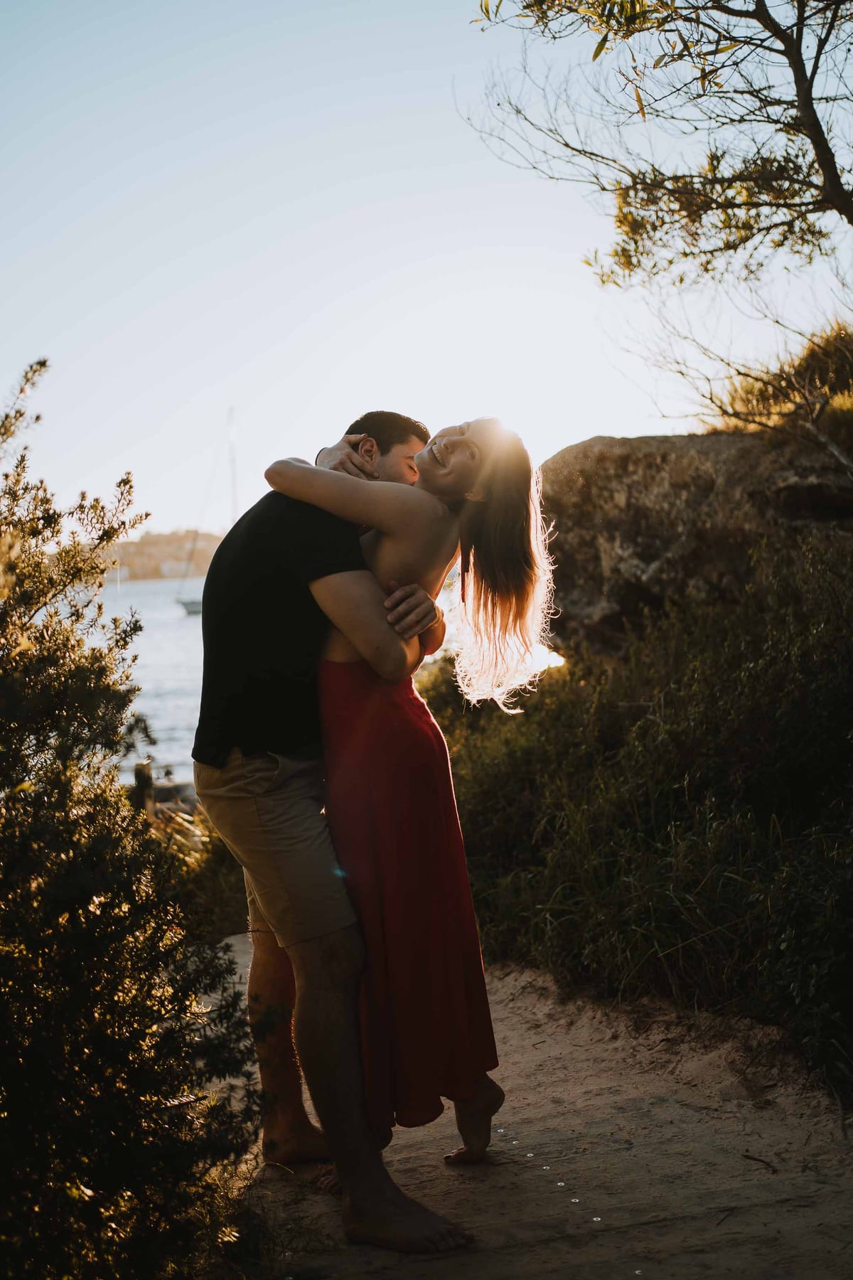 RANKO AND SAVANNAH (Sunset couple photoshoot at Milk beach, Rosebay, Vaucluse)