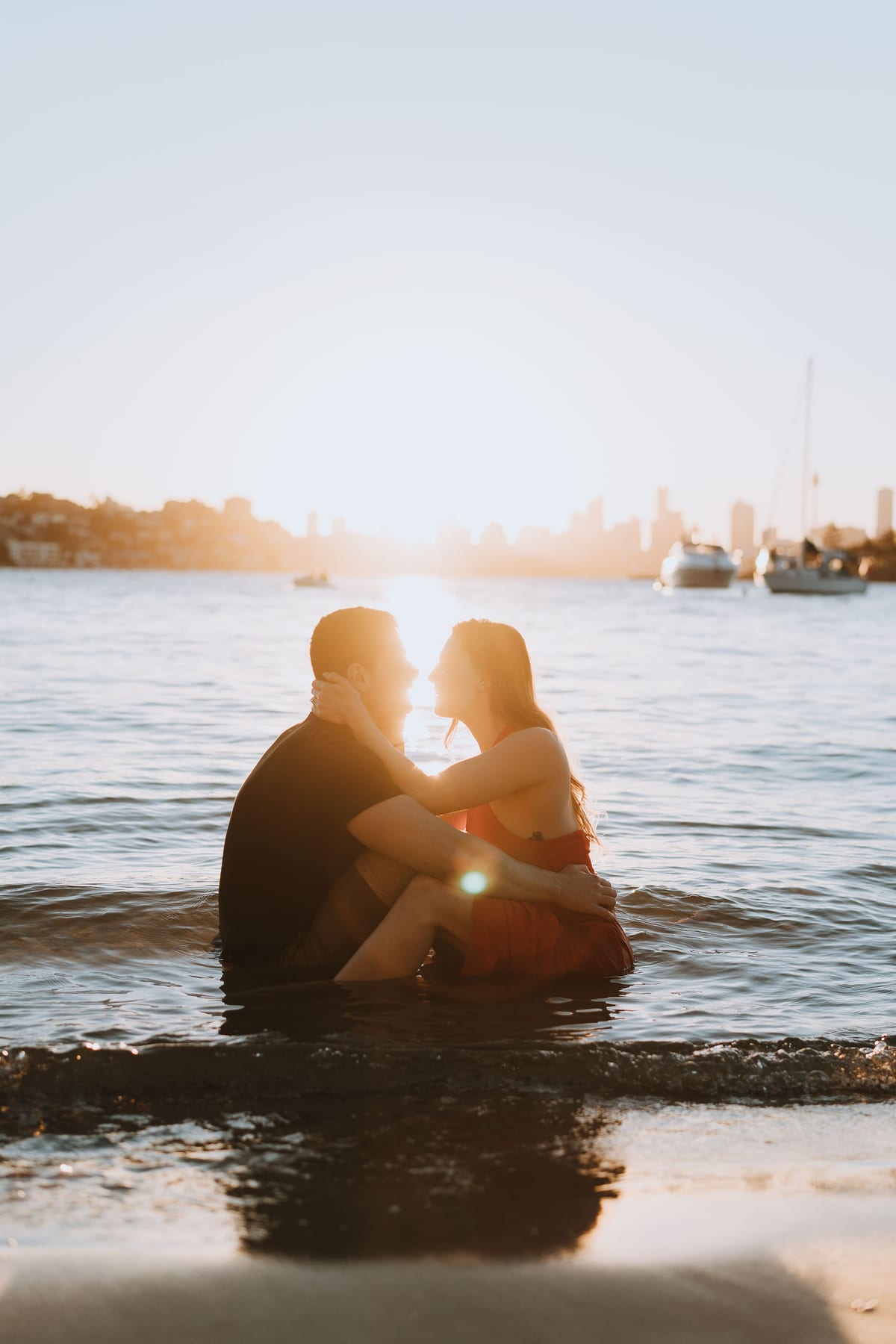 RANKO AND SAVANNAH (Sunset couple photoshoot at Milk beach, Rosebay, Vaucluse)
