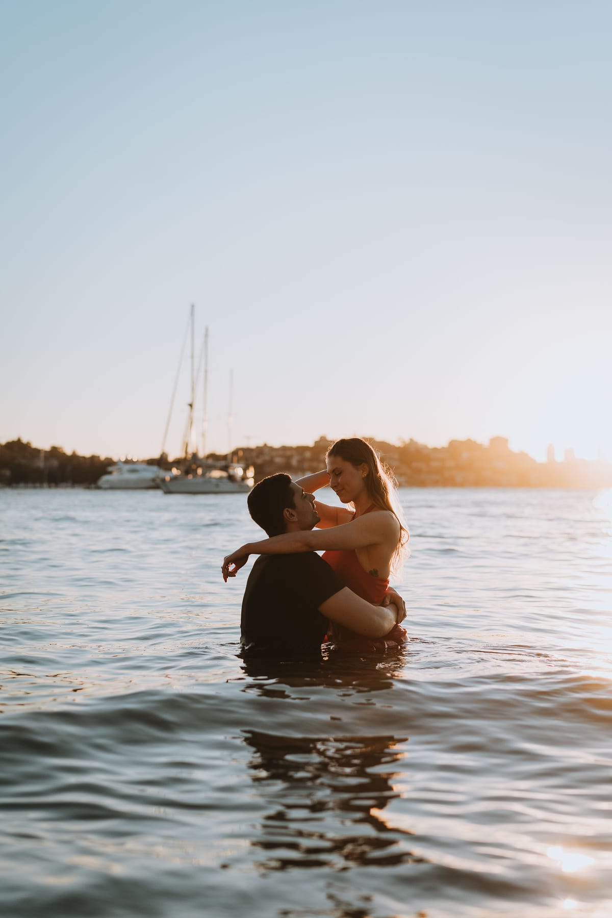 RANKO AND SAVANNAH (Sunset couple photoshoot at Milk beach, Rosebay, Vaucluse)