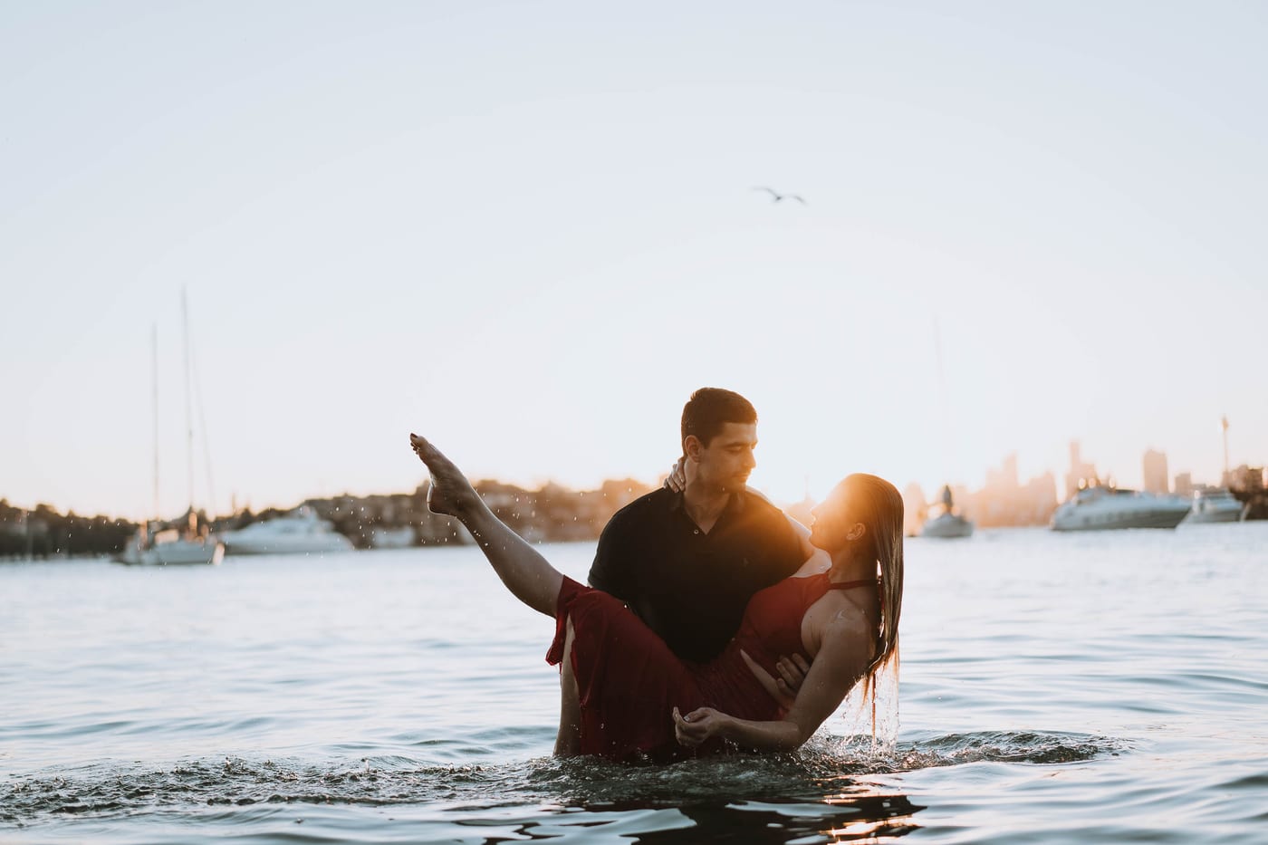 RANKO AND SAVANNAH (Sunset couple photoshoot at Milk beach, Rosebay, Vaucluse)